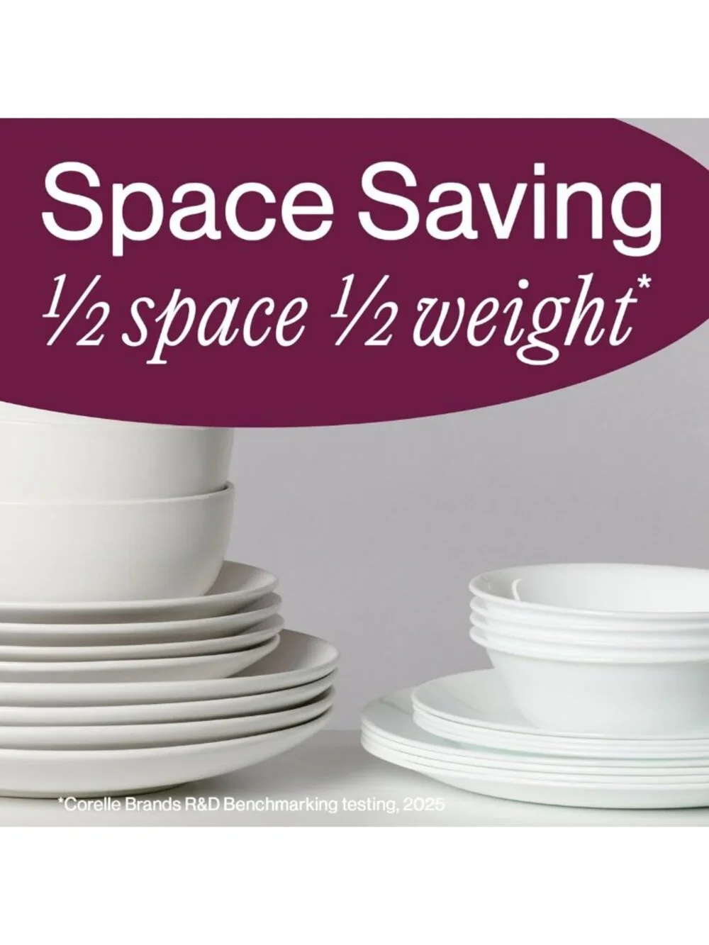 Lightweight Chip-Resistant 8-Piece Salad Plates Set, Round 6.75